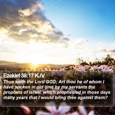 Ezekiel 38:17 KJV Bible Verse Image