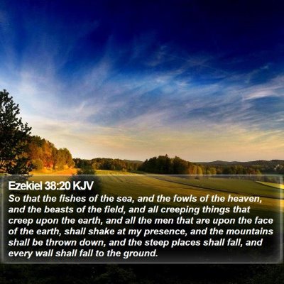 Ezekiel 38:20 KJV Bible Verse Image