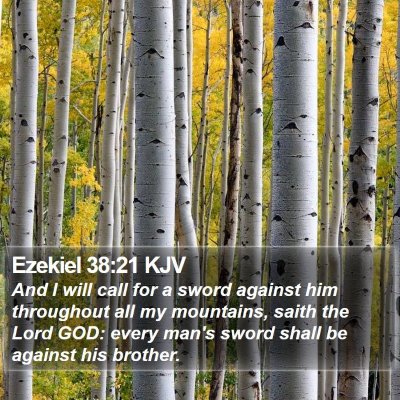 Ezekiel 38:21 KJV Bible Verse Image