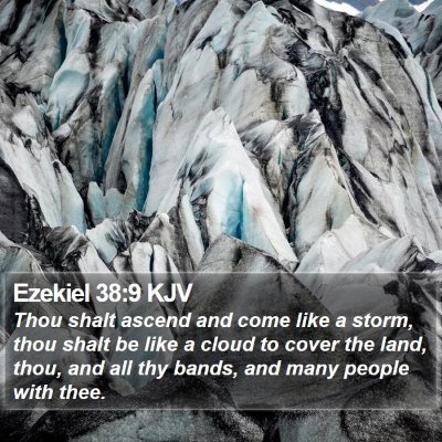 Ezekiel 38:9 KJV Bible Verse Image