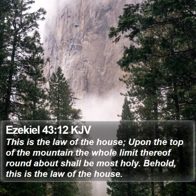 Ezekiel 43:12 KJV Bible Verse Image