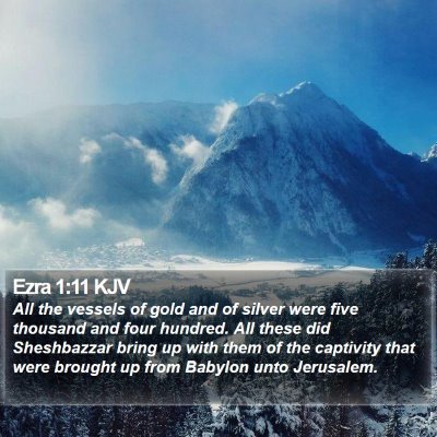 Ezra 1:11 KJV Bible Verse Image