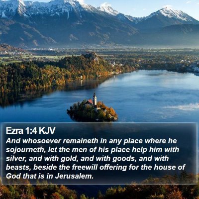 Ezra 1:4 KJV Bible Verse Image
