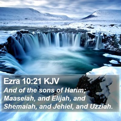 Ezra 10:21 KJV Bible Verse Image