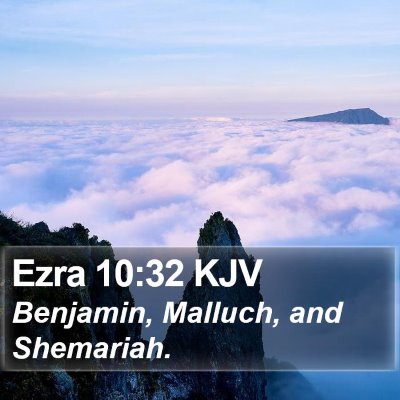 Ezra 10:32 KJV Bible Verse Image