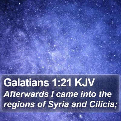 Galatians 1:21 KJV Bible Verse Image