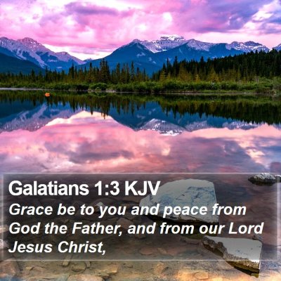 Galatians 1:3 KJV Bible Verse Image