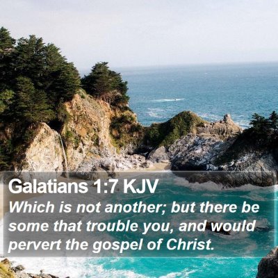 Galatians 1:7 KJV Bible Verse Image