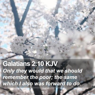 Galatians 2:10 KJV Bible Verse Image