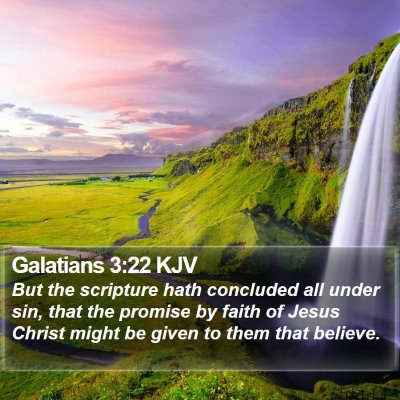 Galatians 3:22 KJV Bible Verse Image
