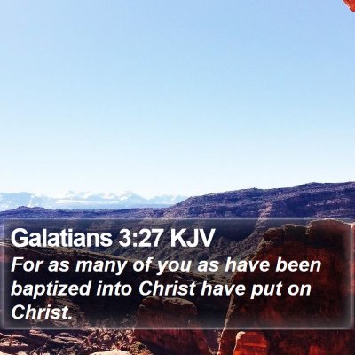 Galatians 3:27 KJV Bible Verse Image