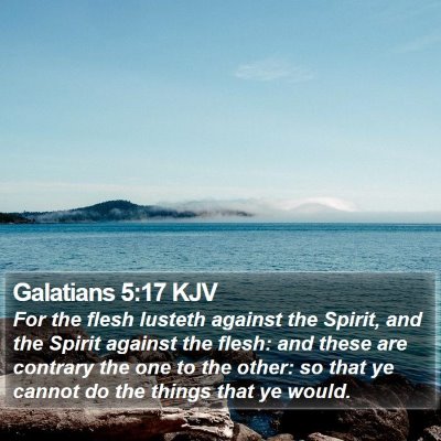 Galatians 5:17 KJV Bible Verse Image