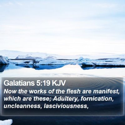 Galatians 5:19 KJV Bible Verse Image