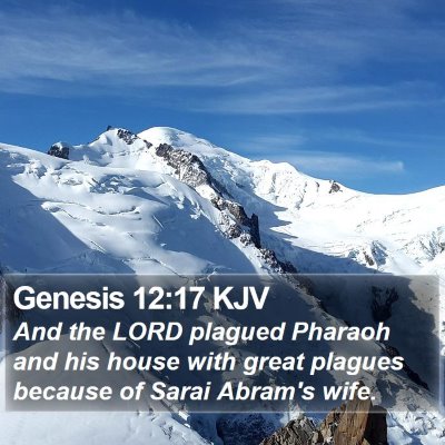 Genesis 12:17 KJV Bible Verse Image