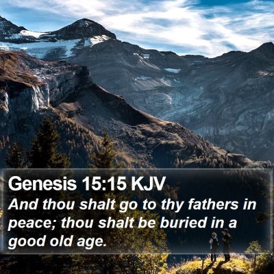 Genesis 15:15 KJV Bible Verse Image