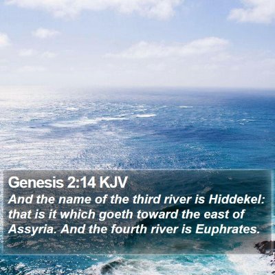 Genesis 2:14 KJV Bible Verse Image