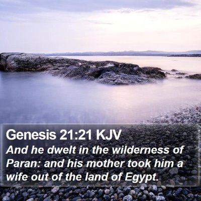 Genesis 21:21 KJV Bible Verse Image