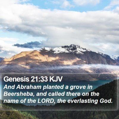 Genesis 21:33 KJV Bible Verse Image