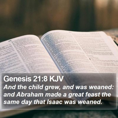 Genesis 21:8 KJV Bible Verse Image