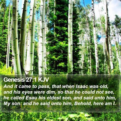 Genesis 27:1 KJV Bible Verse Image