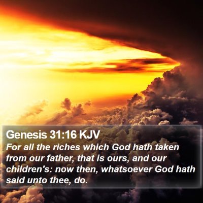 Genesis 31:16 KJV Bible Verse Image