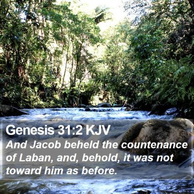 Genesis 31:2 KJV Bible Verse Image