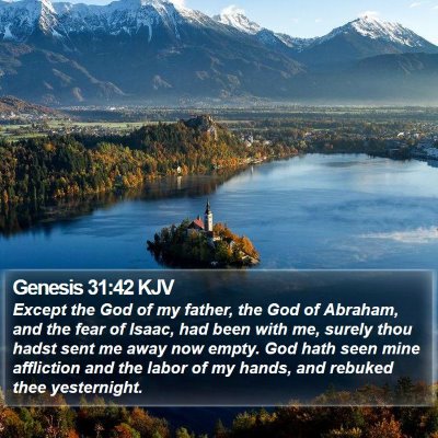 Genesis 31:42 KJV Bible Verse Image