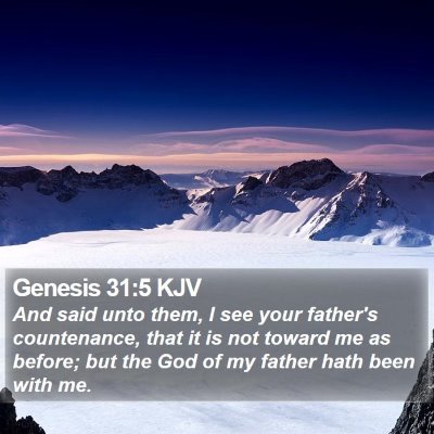 Genesis 31:5 KJV Bible Verse Image