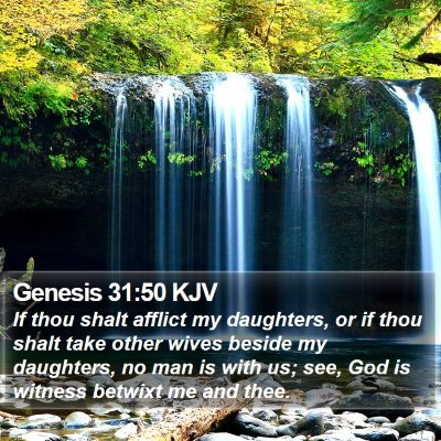 Genesis 31:50 KJV Bible Verse Image