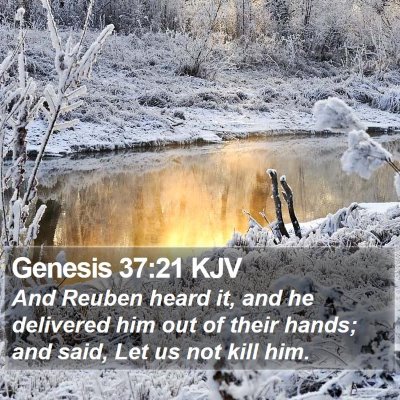Genesis 37:21 KJV Bible Verse Image