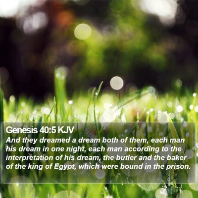 Genesis 40:5 KJV Bible Verse Image