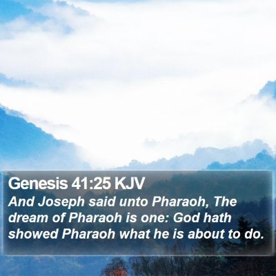Genesis 41:25 KJV Bible Verse Image