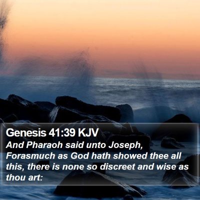 Genesis 41:39 KJV Bible Verse Image