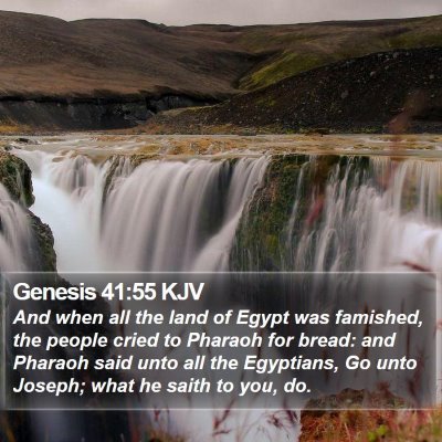 Genesis 41:55 KJV Bible Verse Image