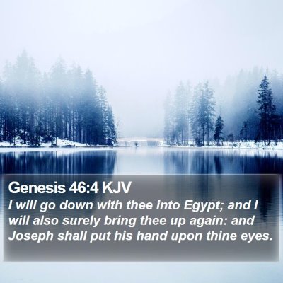 Genesis 46:4 KJV Bible Verse Image