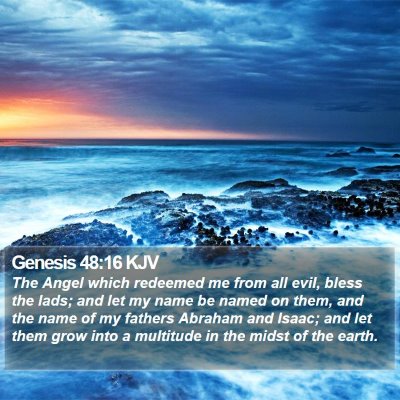 Genesis 48:16 KJV Bible Verse Image