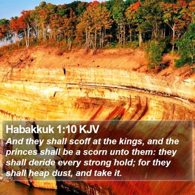 Habakkuk 1:10 KJV Bible Verse Image