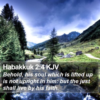Habakkuk 2:4 KJV Bible Verse Image
