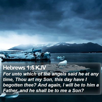 Hebrews 1:5 KJV Bible Verse Image