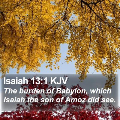 Isaiah 13:1 KJV Bible Verse Image