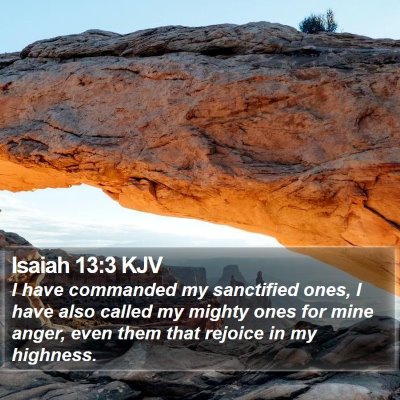 Isaiah 13:3 KJV Bible Verse Image