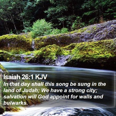 Isaiah 26:1 KJV Bible Verse Image
