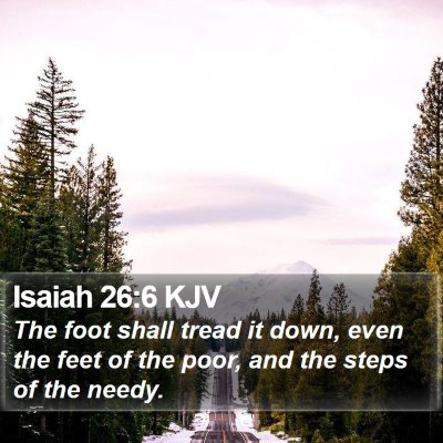 Isaiah 26:6 KJV Bible Verse Image
