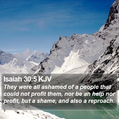 Isaiah 30:5 KJV Bible Verse Image
