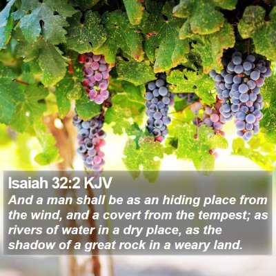 Isaiah 32:2 KJV Bible Verse Image