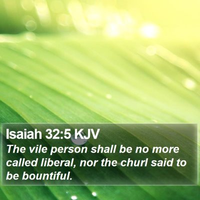 Isaiah 32:5 KJV Bible Verse Image