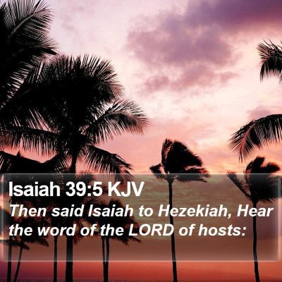 Isaiah 39:5 KJV Bible Verse Image