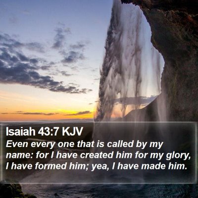 Isaiah 43:7 KJV Bible Verse Image