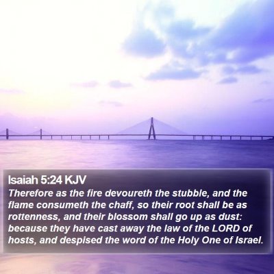 Isaiah 5:24 KJV Bible Verse Image