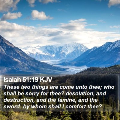 Isaiah 51:19 KJV Bible Verse Image